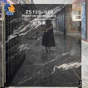 Carreaux <span class=keywords><strong>de</strong></span> sol et <span class=keywords><strong>de</strong></span> mur Sinray 1200x1200mm en pierre frittée ACCENTS, modernes, brillants, antidérapants, antibactériens, zéro eau, pour chambre à coucher - Product Image 6
