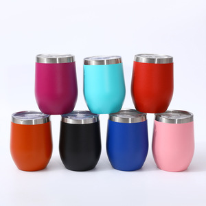 RTS 10 OZ White Stainless Steel Leak-Proof Tumbler Blanks Multi <b>Macaron</b> Colors Matte Vacuum Cute Purple Green Outdoor Mugs Sub - Product Image 1
