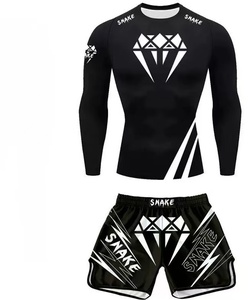 Conjunto de Boxeo de Secado Rápido para Hombre y Mujer, Pantalones Cortos de Boxeo, Ropa de Entrenamiento de Sanda - Product Image 5