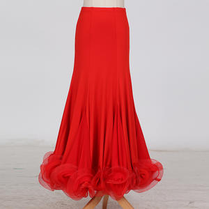 Ylf409 <span class=keywords><strong>Jupe</strong></span> longue de danse de salon taille personnalisée pour femmes et filles vente en gros bon marché - Product Image 6