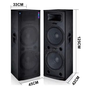 Cheapest Price Good Quality 4*15インチSubwoofer Big Power Professional KTV Karaoke Stage SpeakerペアボックスBass DJ Sound System
