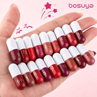 Ensemble de 18 rouges à lèvres minéraux en capsule certifiés CE, taille standard, longue tenue, imperméables, mats, ne tachent pas