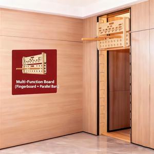 Wellshow Rock <span class=keywords><strong>Climbing</strong></span> Hangboard, planche d'entraînement en bois pour la force des mains, planche d'entraînement pour les doigts, exerceur pour les avant-bras, pour les grimpeurs et les athlètes - Product Image 3