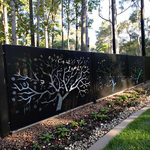 Panel de Barandilla de Aluminio con Corte Láser en Forma de Trébol, Revestimiento en Polvo, Divisor Metálico Decorativo, Pantalla de Privacidad de Aluminio, Valla <span class=keywords><strong>para</strong></span> Patio - Product Image 6