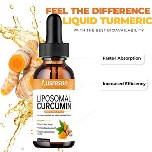 Ausreson OEM Nano Liposomales Ekstrak Kunyit Curcumin Cair Bentuk Tetes SUPLEMENT PENYUBUH KESEHATAN SENDI <span class=keywords><strong>GINGER</strong></span> Cairan Curcumin Liposomal - Product Image 3