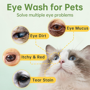Nettoyant pour les yeux des animaux de compagnie avec logo personnalisé, nettoyeur de taches de larmes, gouttes pour les yeux secs pour tous les animaux - Product Image 2