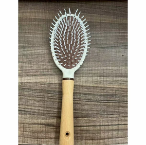 Cepillo de Pelo Compacto y Portátil, Antiestático, Iónico, de Madera y Nailon, con Forma Ovalada, para Masaje del Cuero Cabelludo, para Mujeres, Peluquería - Product Image 5