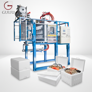 Machine de fabrication de boîtes en mousse EPS à économie d'énergie avec commande PLC, moteur/pompe |   Moulage de forme personnalisable pour l'emballage des fruits et des fruits de mer - Product Image 1