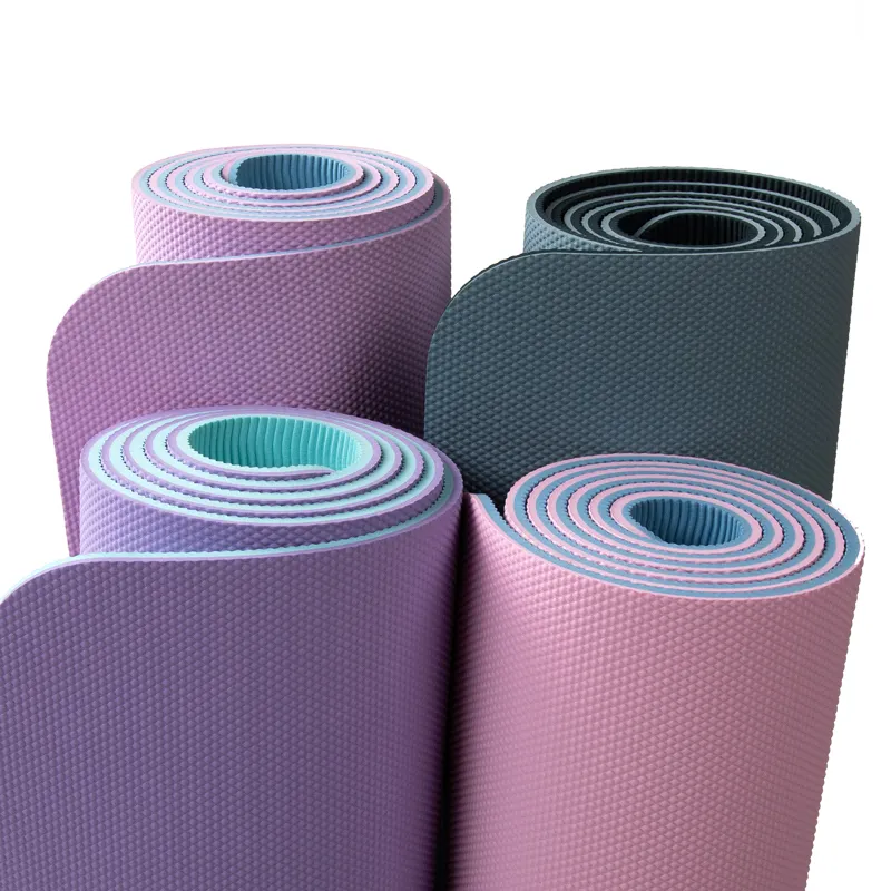 Washable Organic Printed Durable Eco-Friendly Hot Sale High Quality Custom Pattern Printed Travel Exercise Non Slip TPE Yoga Mat