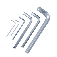 Offre Spéciale 1.5/2/2.5/3/4/5/6/8/10MM L Type jeu de clés Allen clé hexagonale clé à tête plate clé Allen