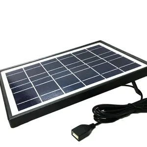 Мини-монокристаллическая индивидуальная мини-панель солнечных батарей небольшого размера 5 Вт 6 В для IoT Led Light Phone