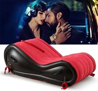 JIUZE Prix d'usine Fauteuil gonflable ergonomique en PVC lavable, avec soutien corporel en forme de S, pour yoga, couple et détente, personnalisable