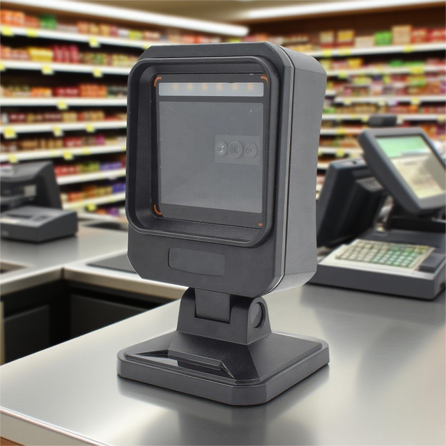 Omni-Directional 2D Barcode Scanner - Hands-Free Platform Scanner for Retail/Warehouse