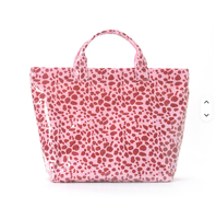 Sac fourre-tout en polyester PVC à rayures, à carreaux et imprimé léopard, brillant, imperméable, grande capacité, sac de plage