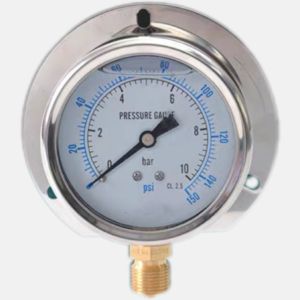 Высокоточный 6-дюймовый санитарный плоский мембранный манометр все из нержавеющей стали уплотнение бар/кг/см блок - Product Image 4