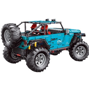 T5010 off Road Racing Car <b>Building</b> <b>Block</b> <b>Set</b> Blue ABS Plastic 1:8 Scale 50-Piece Construction Toy for Ages 8 to 13 Years - Product Image 1
