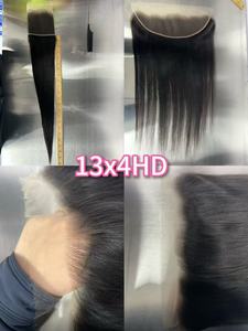 100% Remy Brazil tóc 2x6 thẳng ren đóng cửa 4x4 5x5 trong suốt preplucked Tai phía trước 13x4 13x6 sâu sóng phong cách - Product Image 4