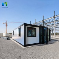 Maison Modulaire Préfabriquée de Luxe en Conteneur, 2-3 Chambres, 20-40 pieds, Villa Mobile Extensible, Hôtel