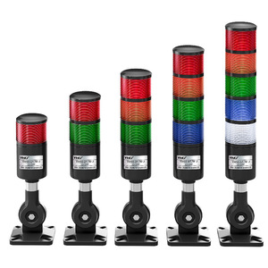 Luz de advertencia multicapa, luz de alarma LED, luz de señalización para equipos de máquinas herramienta, luz indicadora intermitente tricolor, sonora - Product Image 2