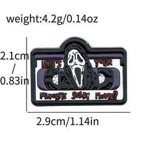 Broches Masónicos de Huesos Fantasma, Venta al por Mayor de Fábrica China, Aleación de Zinc, Esmalte Artesanal, Negro y Blanco, Navidad, Año Nuevo, Día Nacional - Product Image 5