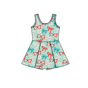 GSD3749 Venta al por mayor Nuevo conjunto de yoga estilo boutique para niñas, vestido azul para el 4 de julio, sin MOQ, ODM - Product Image 4