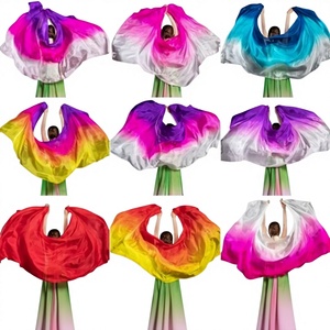 Sciarpe velo da <span class=keywords><strong>danza</strong></span> del ventre a tinta unita, leggere e velate, accessori per costumi da donna - Product Image 1