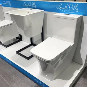 Vierkant Sanitair S Trap/P Trap Inodoro Badkamer Commode Keramisch Vierkant Wc Eendelig Toiletpot Badkamer Wc Wc Set