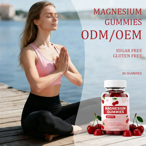 Kapsul Magnesium Rasa Ceri (Tanpa Gula/Gluten) 60 Kapsul Dukungan Tidur dan Gula Darah untuk Dewasa |   Grosir Langsung Pabrik - Product Image 2