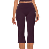 Leggings de yoga 7/8 pour femme, ultra doux, brossés, taille haute, effet sculptant et liftant, pour l'entraînement et les loisirs