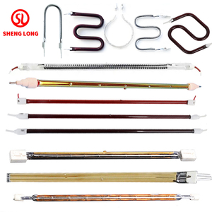 Đèn sưởi hồng ngoại hình ống Bộ phận làm nóng Ống sưởi bằng thạch anh sợi <span class=keywords><strong>carbon</strong></span> hồng ngoại - Product Image 1