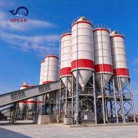 Silo à ciment modulaire à assemblage rapide, boulonné, 60T, 100T, 150T, réservoir de stockage de ciment en vrac pour centrale à béton mobile
