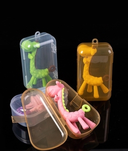 Cajas de plástico transparente rectangulares de borde redondo de 135mm * 80mm * 51mm, Mini organizador de almacenamiento vacío, contenedores para chupete de bebé, juguetes - Product Image 5