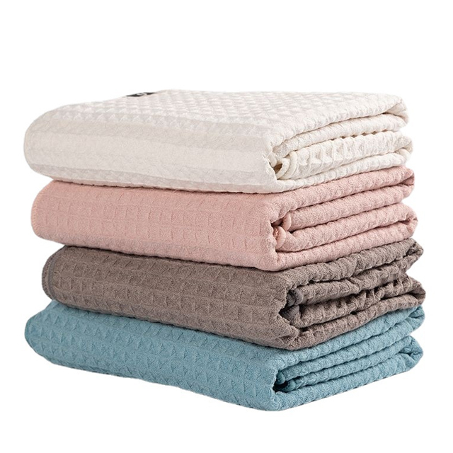 Vente en gros de torchons en coton gaufré Chiffon de nettoyage Torchon de cuisine Torchons souples et durables Séchage des chiffons éponge absorbants