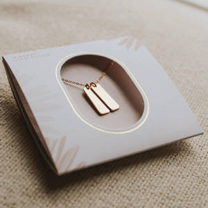 Custom Luxury Display Card <strong>Mini</strong> Small Necklace Card Paper Holder Pocket Paper <strong>Envelope</strong> With Window - Product Image 3