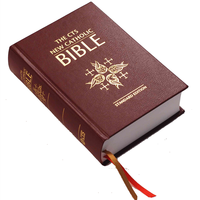 Couvertures de livres et journaux religieux à couverture rigide personnalisées, estampées à chaud et gaufrées, en carton, pour l'exportation (lot de lecture)