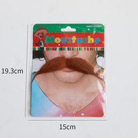 Faux moustaches auto-adhésif nouveauté fausse barbe Pirate détective moustaches autocollants mascarade Halloween fête fournitures