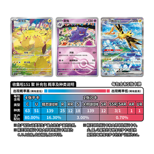 YZ réel authentique haute qualité Pokemoned bataille cartes à collectionner recueillir 151 <span class=keywords><strong>Pikachu</strong></span> Ninetales Cubone Pokemoned cartes Booster boîte - Product Image 6