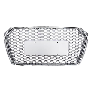 Grille en matériau ABS de haute qualité pour Audi A4 S4 2017 2018 2019 Grille de style RS4 entrepôt américain - Product Image 1