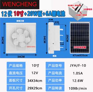 Solarbetriebener Abluftventilator Grüner Luftabzug für Hunde- & Hühnerställe Gewächshaus-Nutzung OEM/ODM Anpassbar - Product Image 6