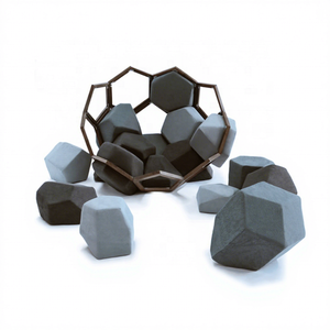 Poltrona Nordica in Tessuto a Nido d'Ape, Sedia Componibile Poligonale per Arredamento Casa, Soggiorno, <span class=keywords><strong>Divano</strong></span> - Product Image 1