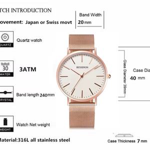 OEM New High Quality Simple <b>Lady</b> <b>Watch</b> 316L Stainless Steel Case Leather Band White Design Japan Quartz Customizable Brand - Product Image 5