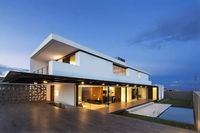 Villa de luxe préfabriquée moderne à deux étages en acier léger pour hôtels, appartements et écoles avec garantie d'un an – Vente en gros Chine