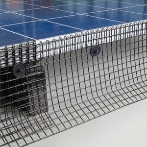 Filet de protection anti-oiseaux, rongeurs et écureuils en acier galvanisé pour panneaux solaires, pour les panneaux photovoltaïques au sol et sur toiture de fermes solaires - Product Image 5