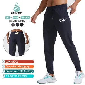 Mens Joggers Zipper With Pockets Fitness Sportswear Bottoms Skinny Quick-drying Sweatpants Gym Athletic Track Pants