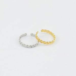 2026 Hollowed Out Exquisite Niche Design Stainless Steel Twists Shaped <b>Ring</b> Simple Women's Geometric <b>Rings</b> Wholesale Jewelry - Product Image 3