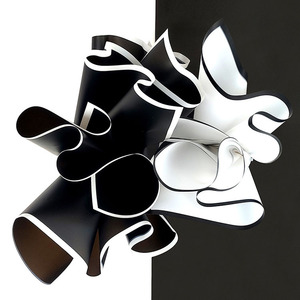 Florist Black White Frame Matte Plastic Waterproof Rose Bouquets Wrapping Paper For Flower