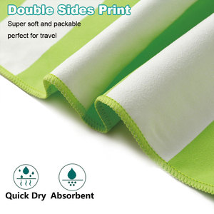 Hấp Thụ Nước Nhanh Chóng Làm Khô Sinh Thái Thân Thiện Với Sợi Nhỏ Bãi Biển Khăn Tùy Chỉnh Kích Thước Bãi Biển Khăn Cho Bơi Du Lịch - Product Image 2