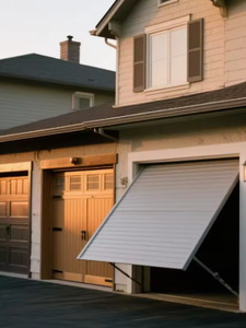 Portes <span class=keywords><strong>de</strong></span> <span class=keywords><strong>garage</strong></span> verticales pliables à ouverture inclinée en alliage d'aluminium <span class=keywords><strong>de</strong></span> style moderne - Product Image 4