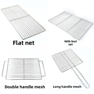 Yolecen, parrilla de barbacoa de acero inoxidable, rejilla para carne fría y pan, herramienta para asar pasteles con pies, accesorios para hornear barbacoa - Product Image 3