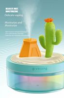 Ultrasons Simulé Fumée Paysage Lampe Coloré Veilleuse Huile Essentielle Humidificateur D'air Aroma Diffuseur Atmosphère Lampe Cadeaux